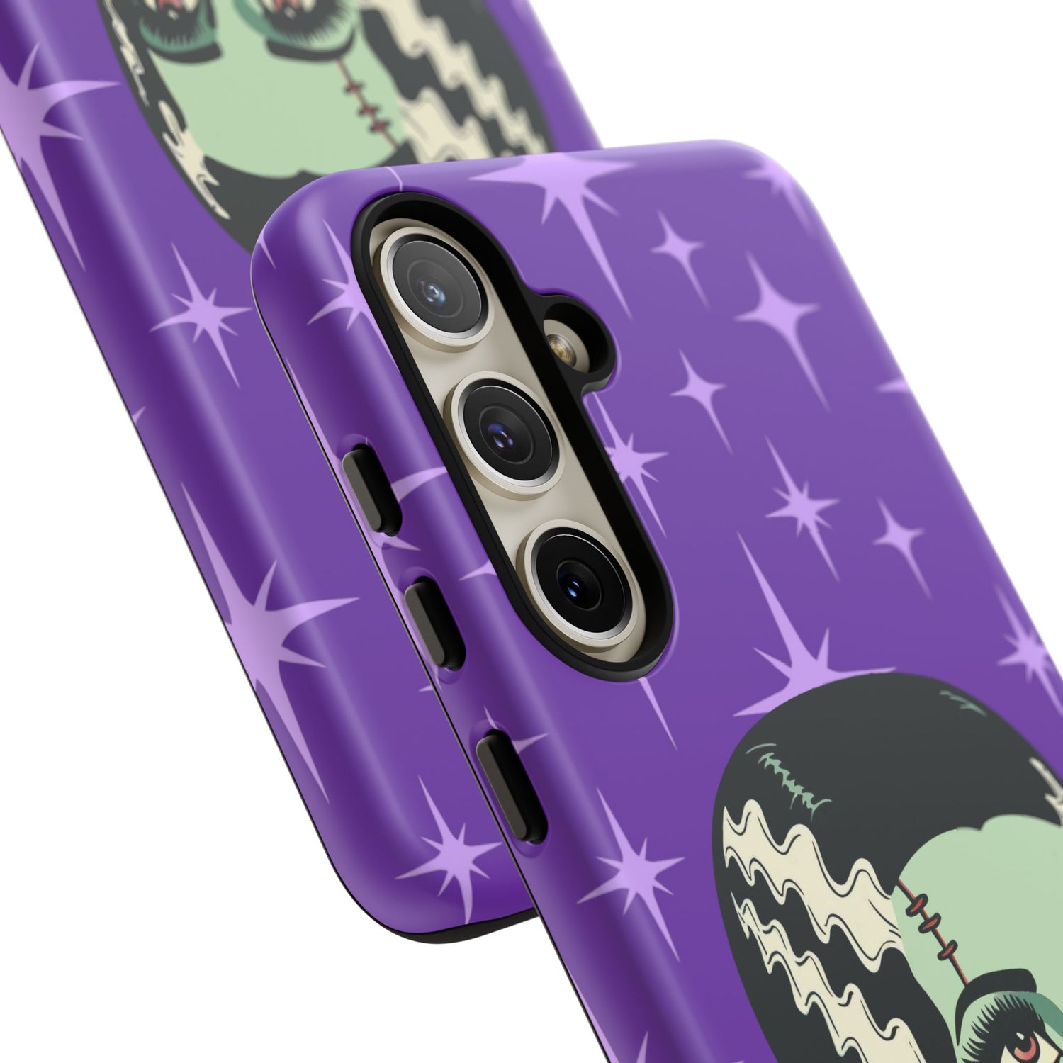 Bride of Frankenstein Retro Mid Mod Horror Buff Purple Halloween Tough Phone Case