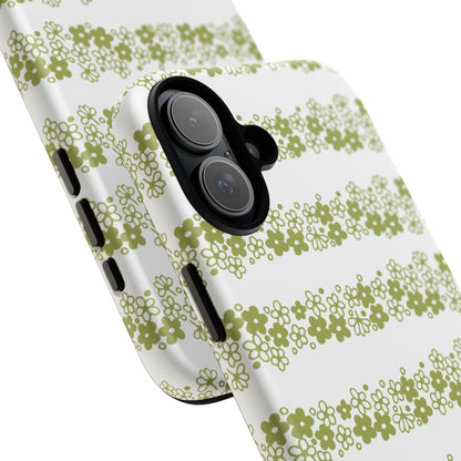 Pyrex Crazy Daisy Spring BlossonFloral Phone Case: Tough Cases with Elegant Green Floral Design, Durable Phone Cover