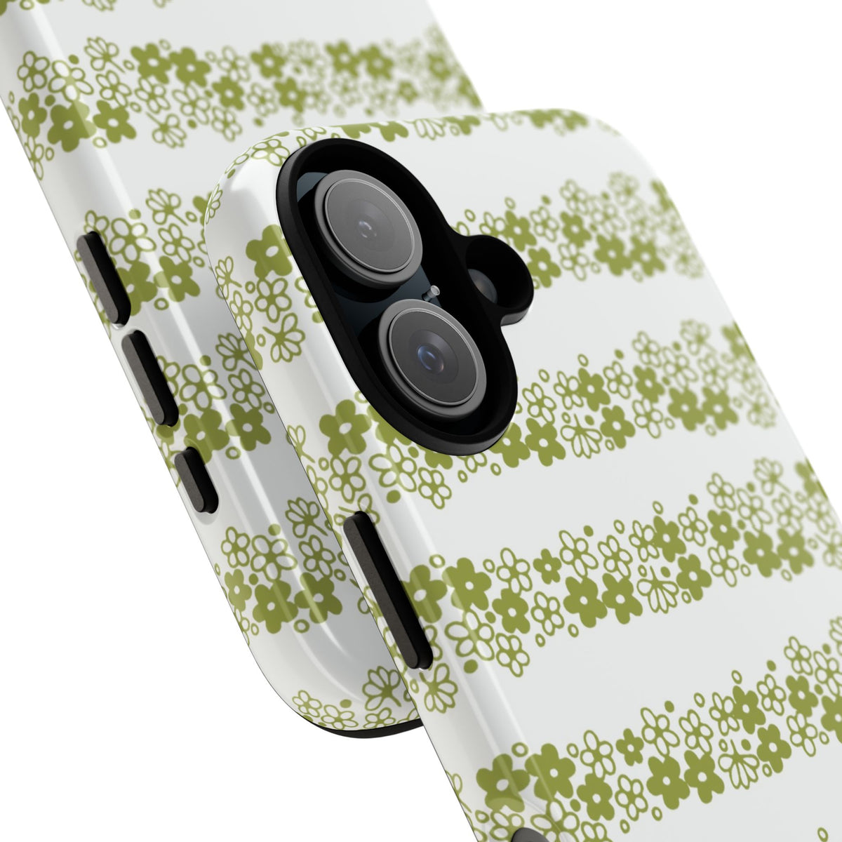 Pyrex Crazy Daisy Spring BlossonFloral Phone Case: Tough Cases with Elegant Green Floral Design, Durable Phone Cover