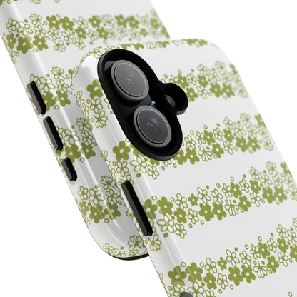 Pyrex Crazy Daisy Spring BlossonFloral Phone Case: Tough Cases with Elegant Green Floral Design, Durable Phone Cover