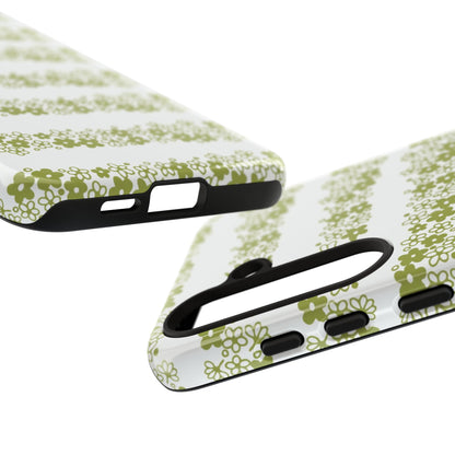 Pyrex Crazy Daisy Spring BlossonFloral Phone Case: Tough Cases with Elegant Green Floral Design, Durable Phone Cover