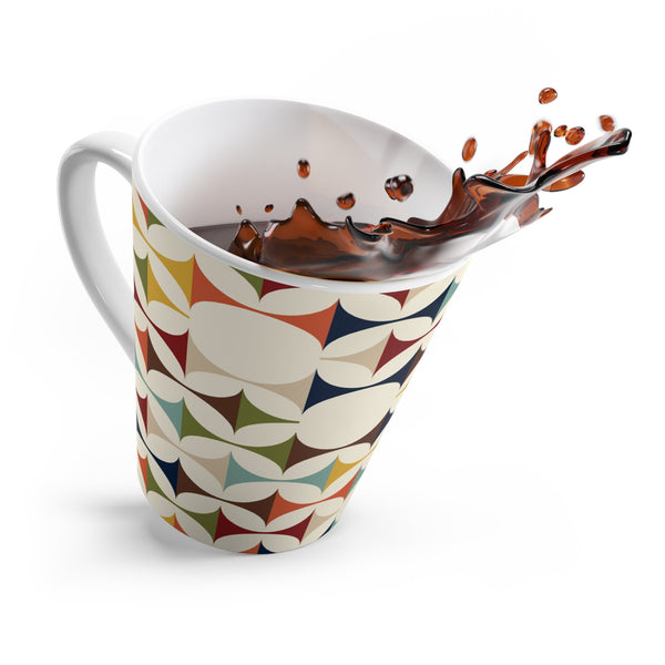 Scandinavian Designed, Retro Geometric MCM Coffee, Tea Latte Mug