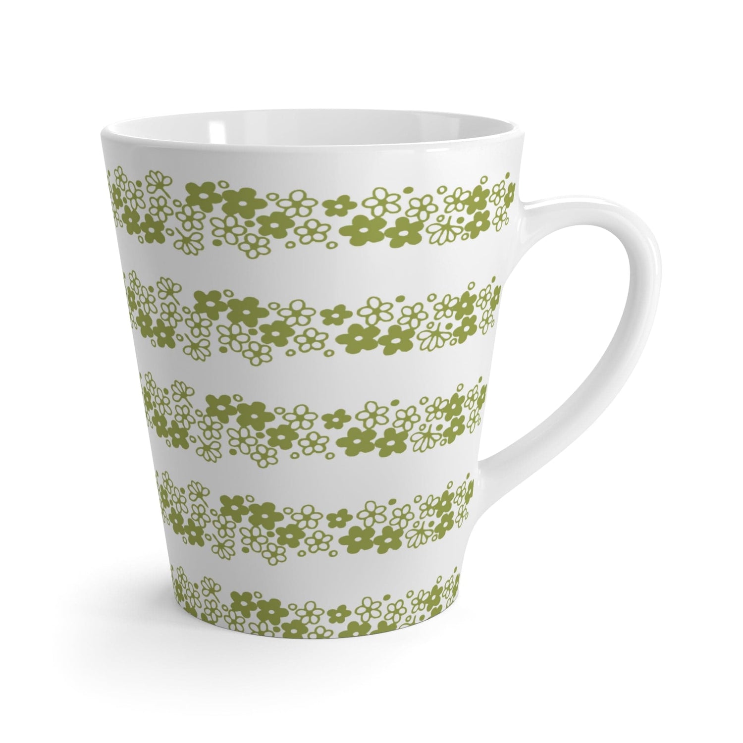 Spring Blossom Retro Kitsch 50s Style Daisy Latte Mug Mug 12oz