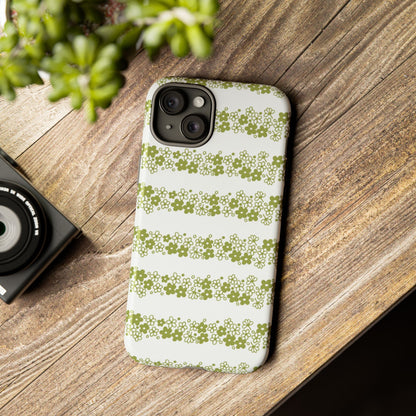 Pyrex Crazy Daisy Spring BlossonFloral Phone Case: Tough Cases with Elegant Green Floral Design, Durable Phone Cover
