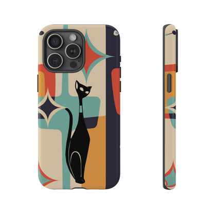 Atomic Cat, Sexton Cat, Mid Mod, Retro Geometric, Starburst Tough Phone Cases