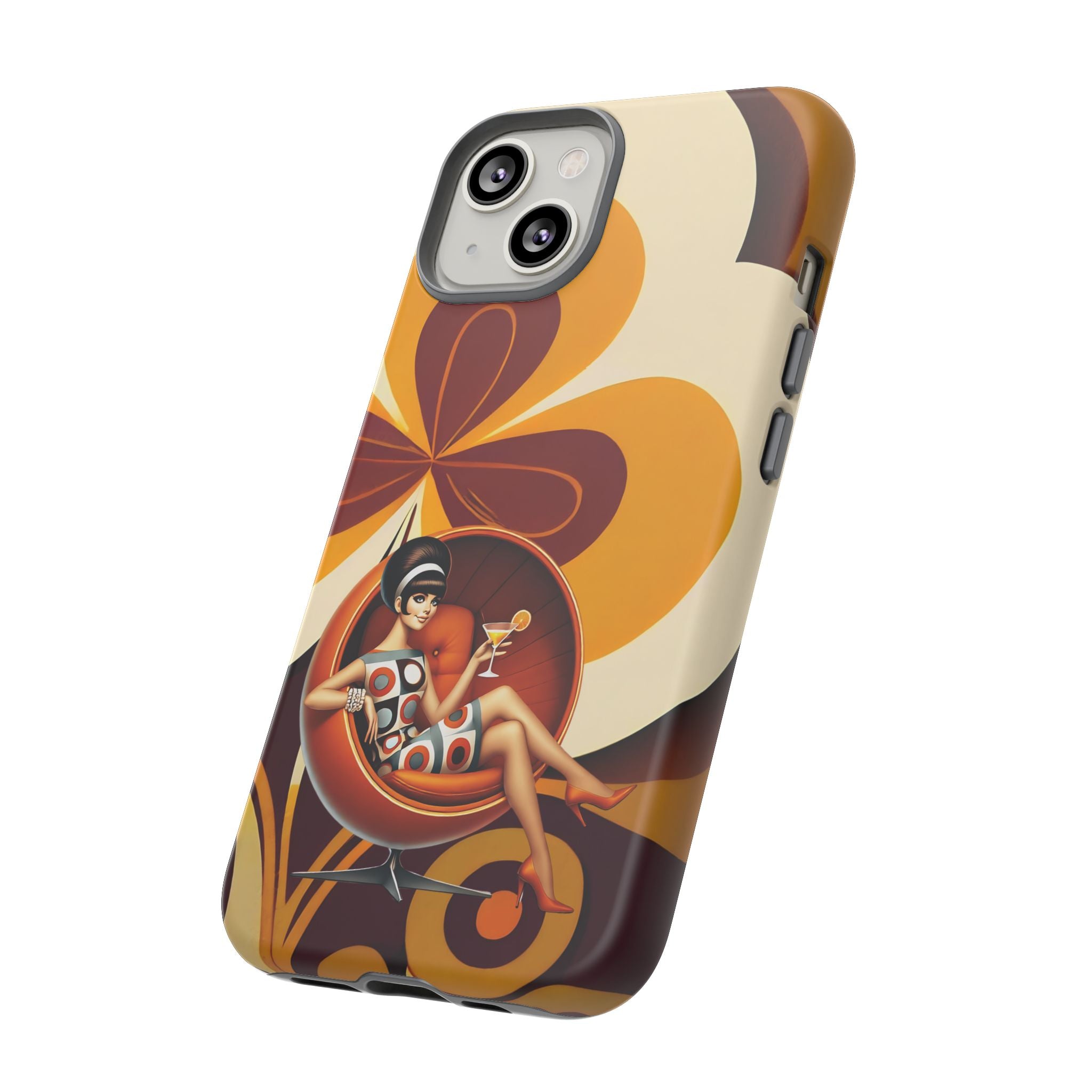 Groovy Mod 60s Retro Flower Power Phone Cases