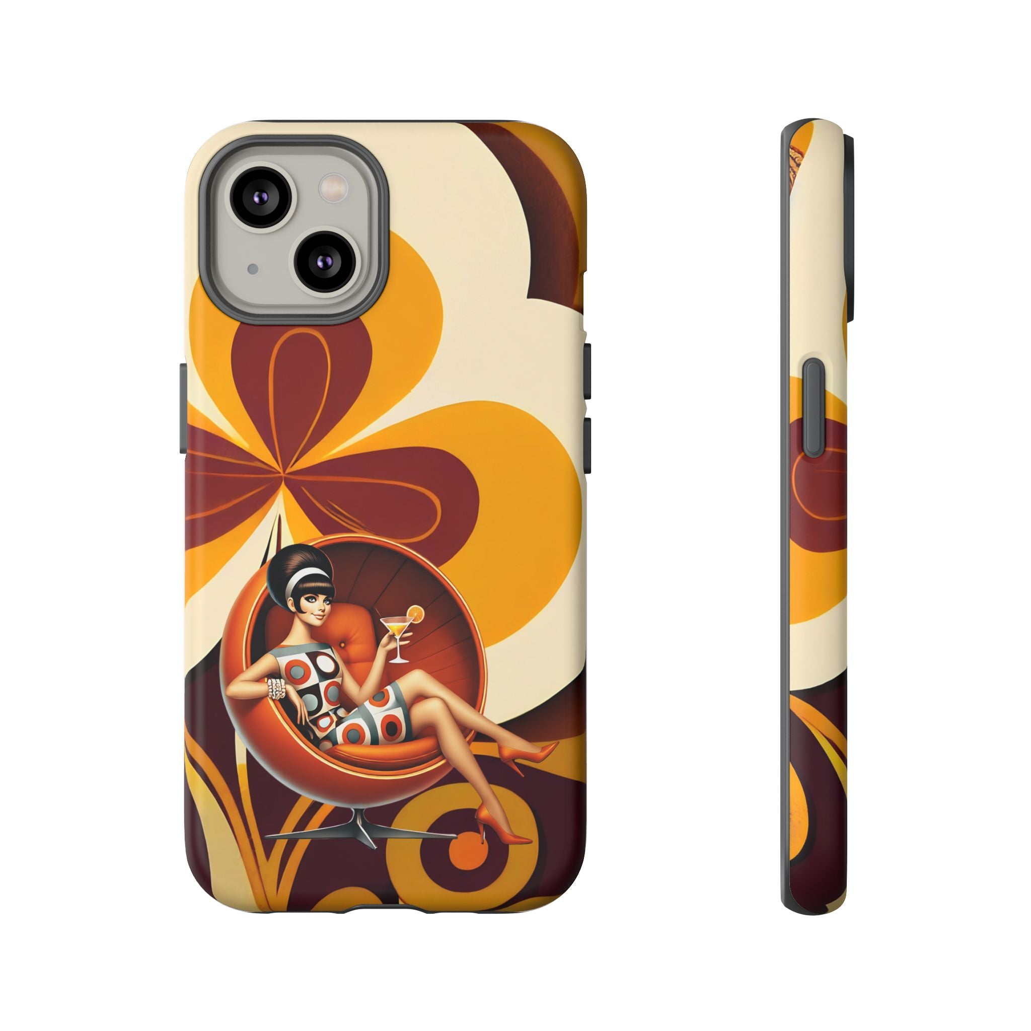 Groovy Mod 60s Retro Flower Power Phone Cases