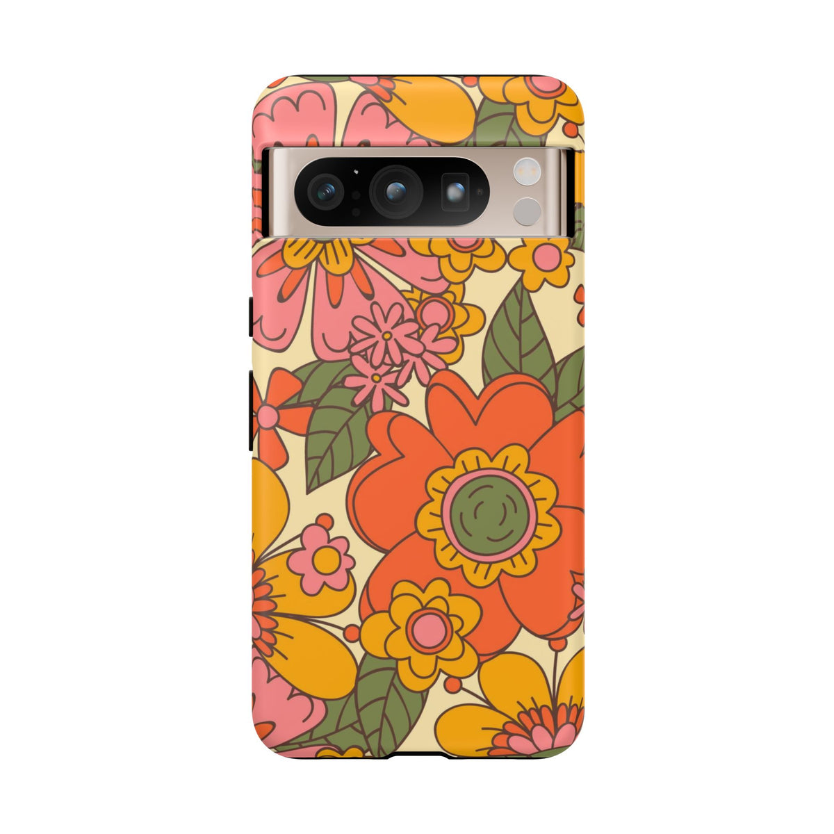 Groovy Retro Flower Power Vintage Inspired Pattern Smart Phones Tough Phone Cases