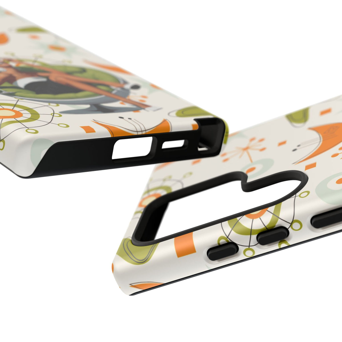 Mid Century Modern Atomic Starburst Mid Mod 60s Gal Retro Chic Tough Phone Case with Vintage Glamour Design