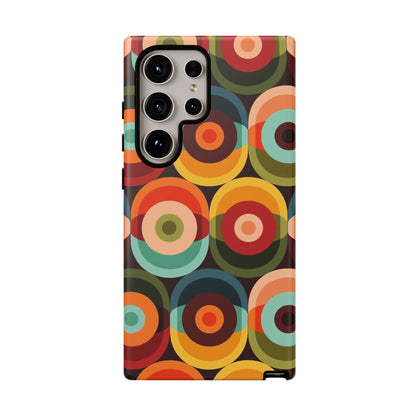 Retro Groovy Space Orb, Funky Fun Tough Phone Case