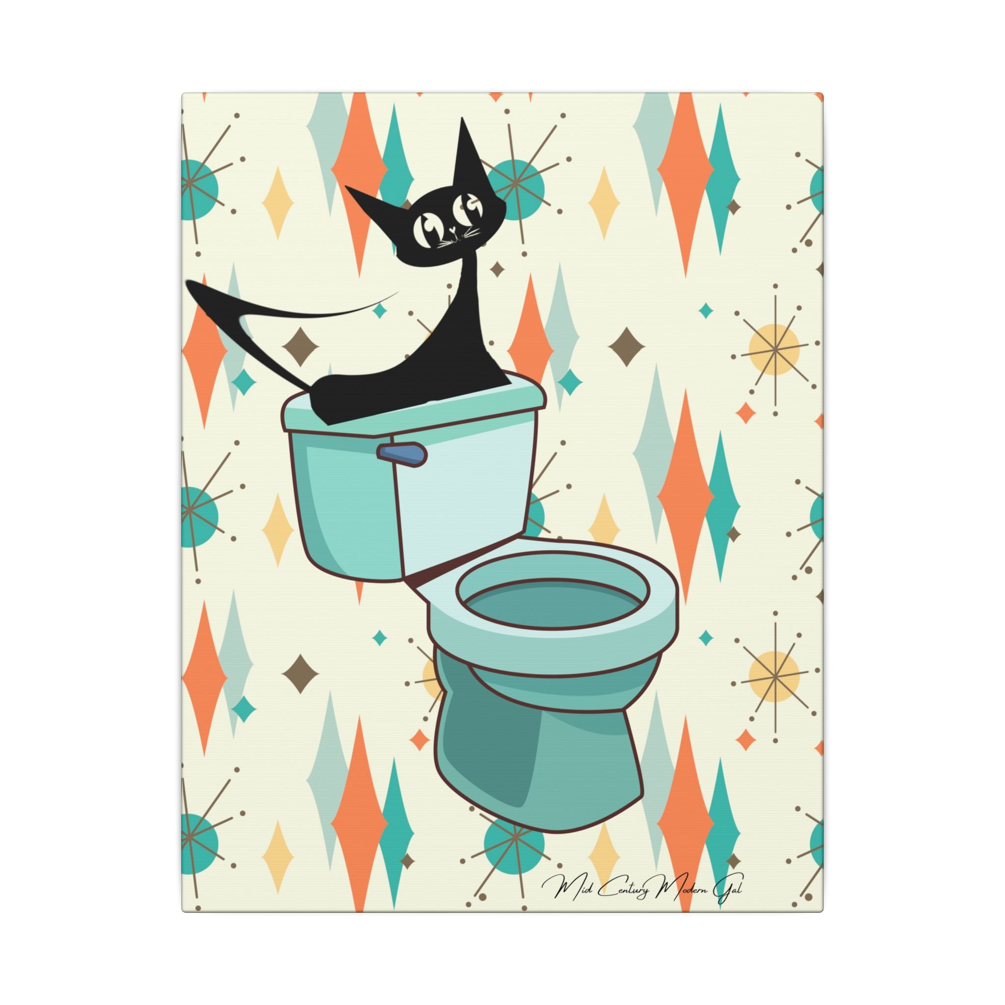 Retro Bathroom, Atomic Cat, Franciscan Starburst 50&