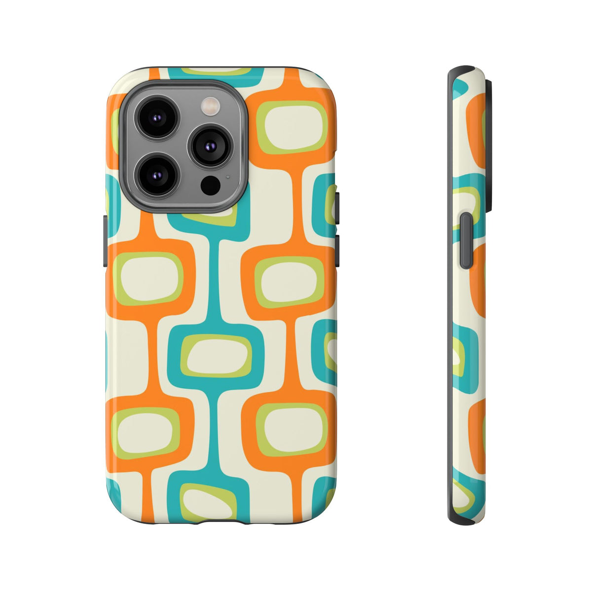 Mid Century Modern Groovy Googie Design, Colorful Smart Phone Tough Cases - Mid Century Modern Gal
