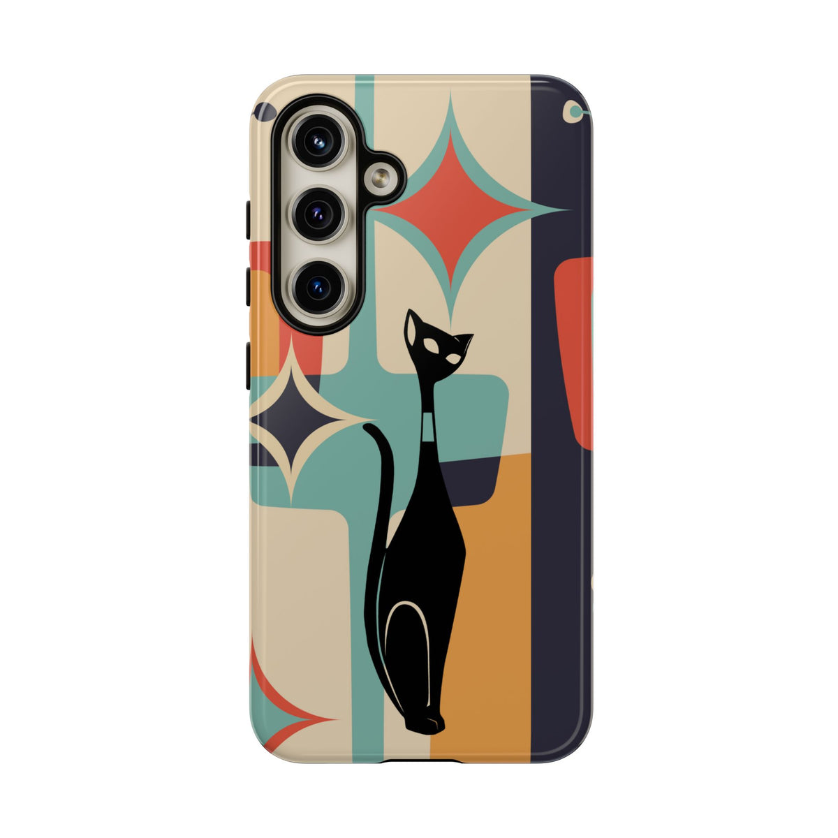 Atomic Cat, Sexton Cat, Mid Mod, Retro Geometric, Starburst Tough Phone Cases
