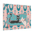 Atomic Cat Wall Art, Teak, Pink, Mid Century Modern Wall Art - Mid Century Modern Gal