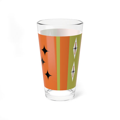 Mid Century Modern Barware Starlite Lounge Atomic Retro Cat Glass - 16oz Cocktail Glass for Stylish Entertaining - Mid Century Modern Gal