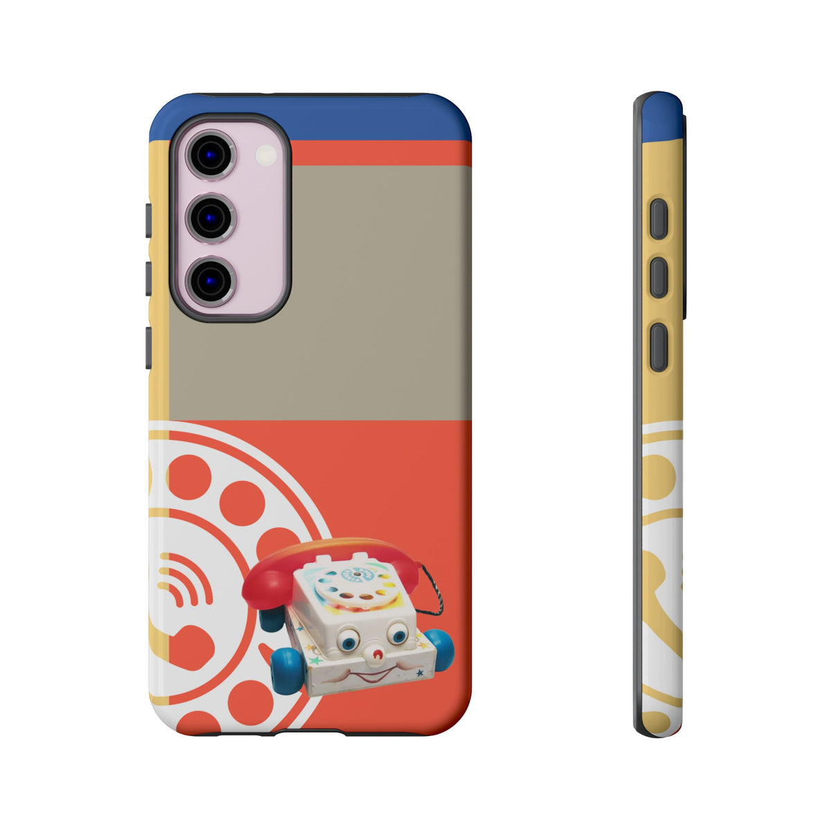 The First Original Phone, Eye Phone, Retro Kitschy Cute Rotary Phone, Tough Phone Cases - Mid Century Modern Gal