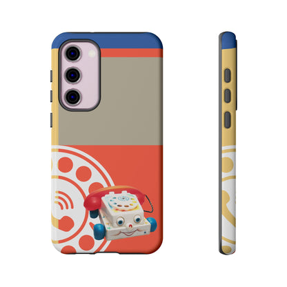 The First Original Phone, Eye Phone, Retro Kitschy Cute Rotary Phone, Tough Phone Cases - Mid Century Modern Gal