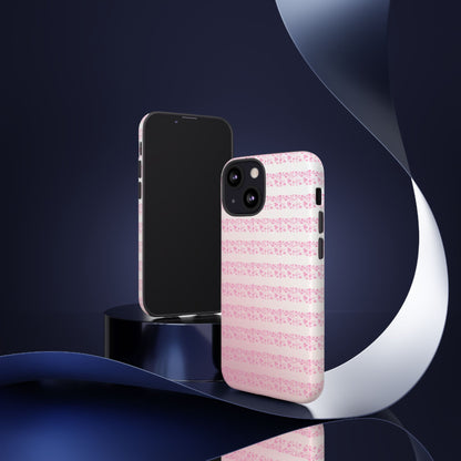 Pink Pyrex Gooseberry Striped Phone Case, Stylish Phone Cover, Tough Protective Case, Cute Cell Phone Case, Trending Gift for Her
