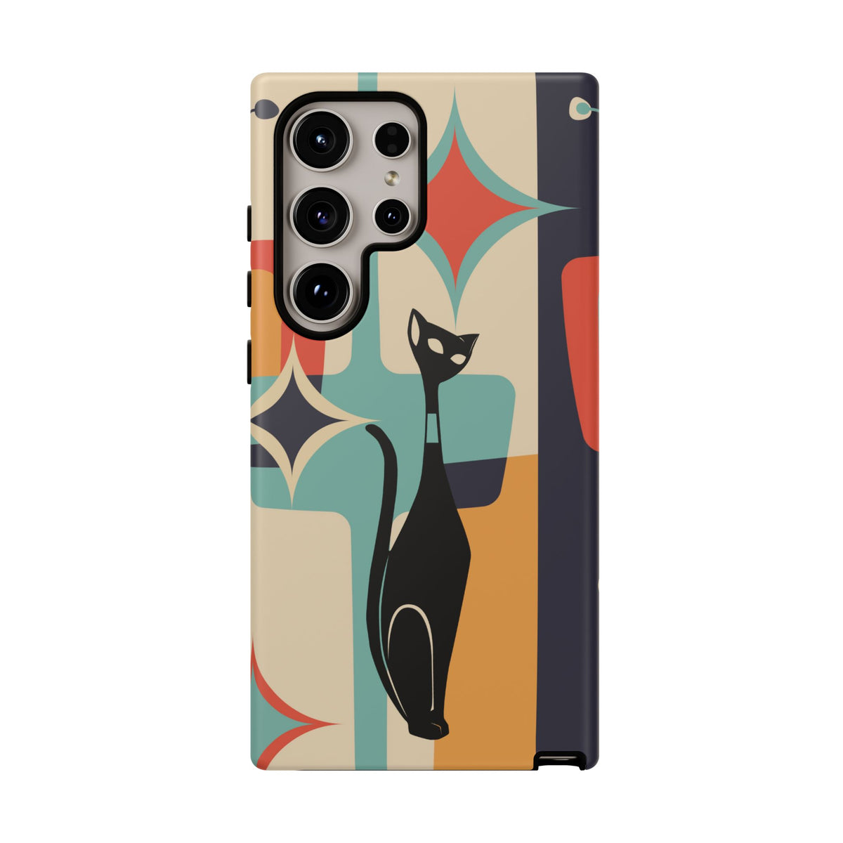 Atomic Cat, Sexton Cat, Mid Mod, Retro Geometric, Starburst Tough Phone Cases