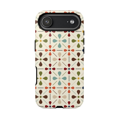 Scandinavian Flower, Mid Modern Danish Design Tough Phone Case