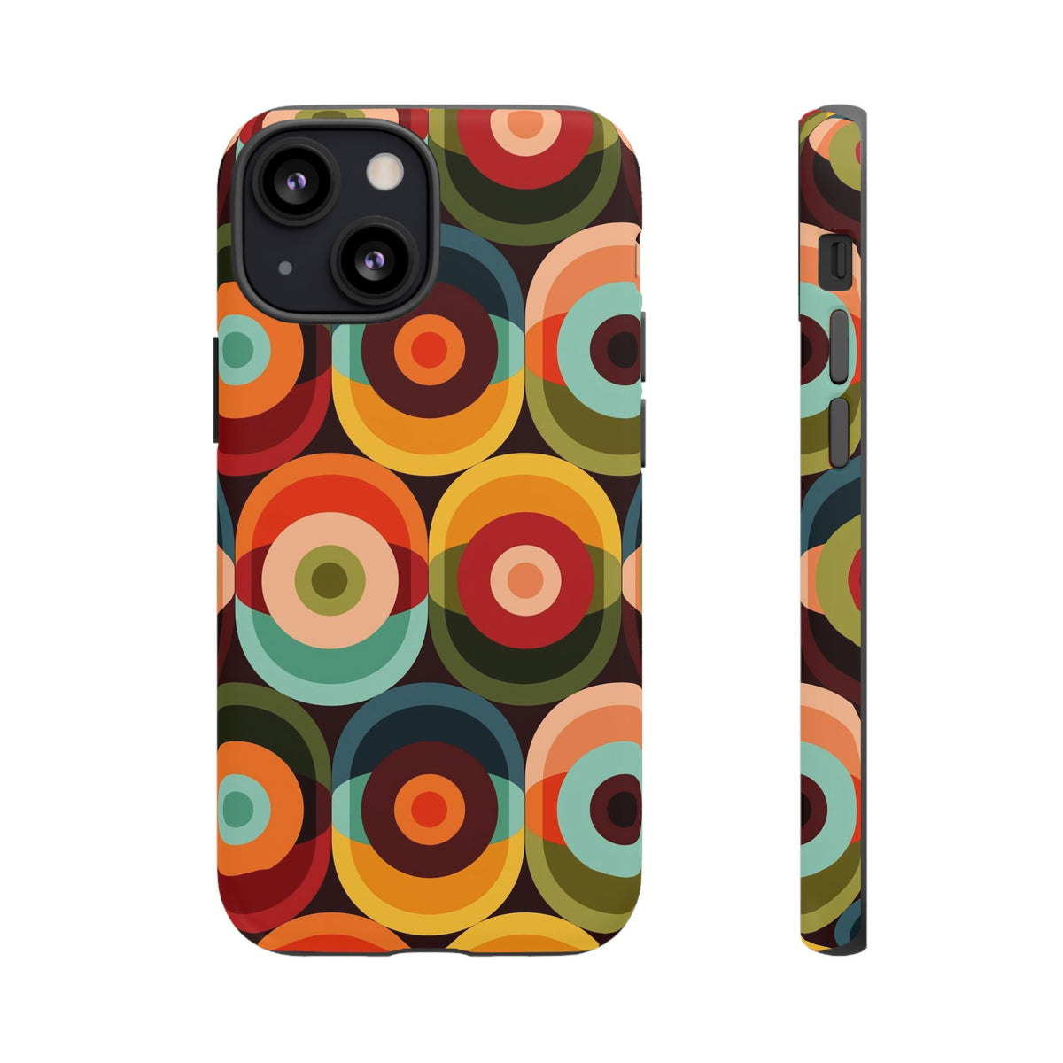 Retro Groovy Space Orb, Funky Fun Tough Phone Case