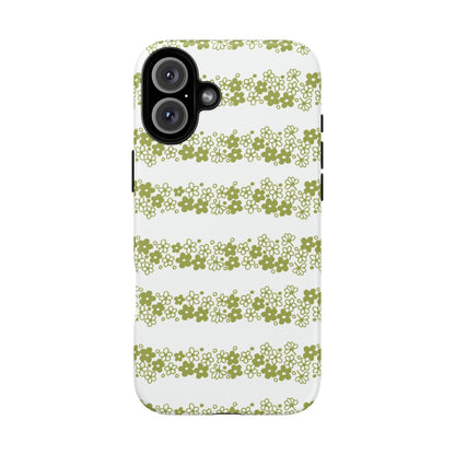 Pyrex Crazy Daisy Spring BlossonFloral Phone Case: Tough Cases with Elegant Green Floral Design, Durable Phone Cover