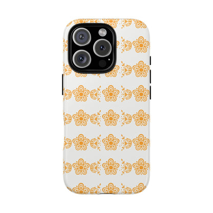 Pyrex Golden Butterfly Floral Phone Case, Tough Cases for Stylish Protection, Gift for Her, Durable, Trendy Floral Design, Cell Phone Cover
