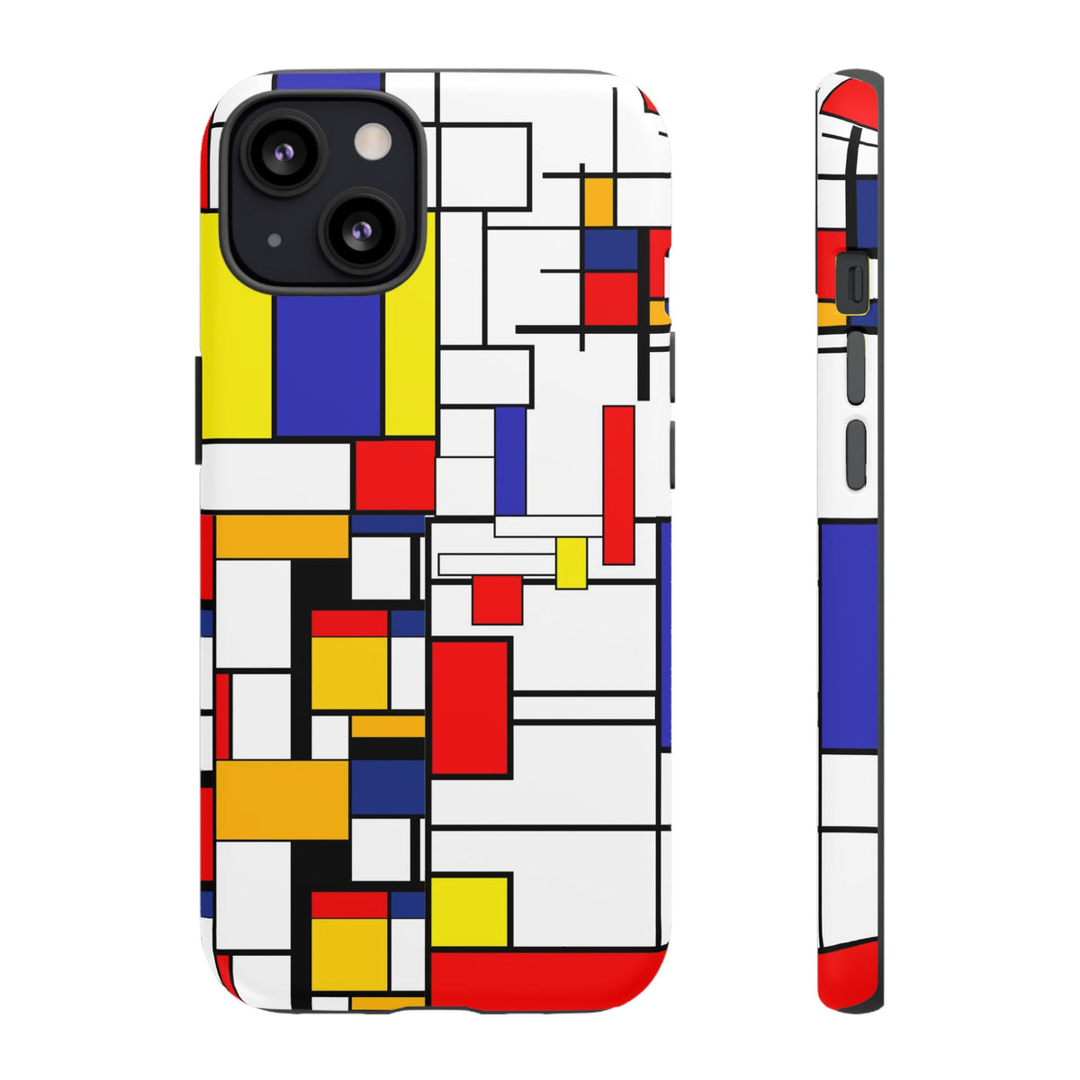 Retro Mod Mondrian, Mid Century Modern Style Tough Phone Case - Mid Century Modern Gal