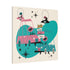 Atomic Cat, Space Kitties, Kitschy Mid Century Modern, Quirky Fun MCM Wall Art For Atomic Age Lovers - Mid Century Modern Gal