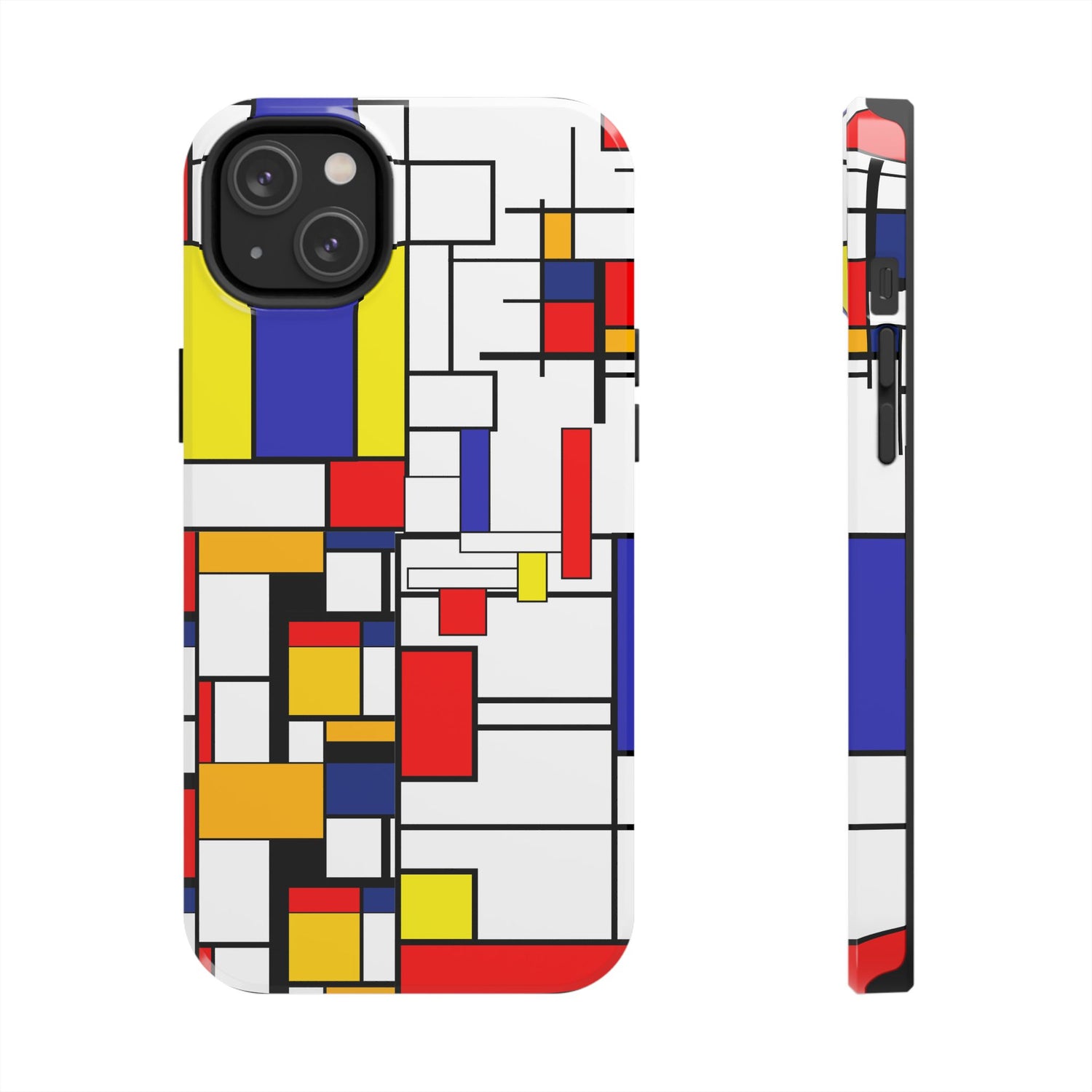 Retro Mod Mondrian, Mid Century Modern Style Tough Phone Case