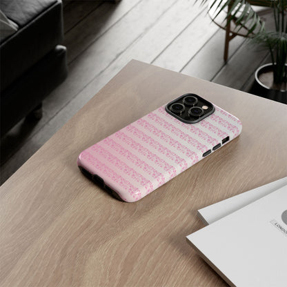Pink Pyrex Gooseberry Striped Phone Case, Stylish Phone Cover, Tough Protective Case, Cute Cell Phone Case, Trending Gift for Her