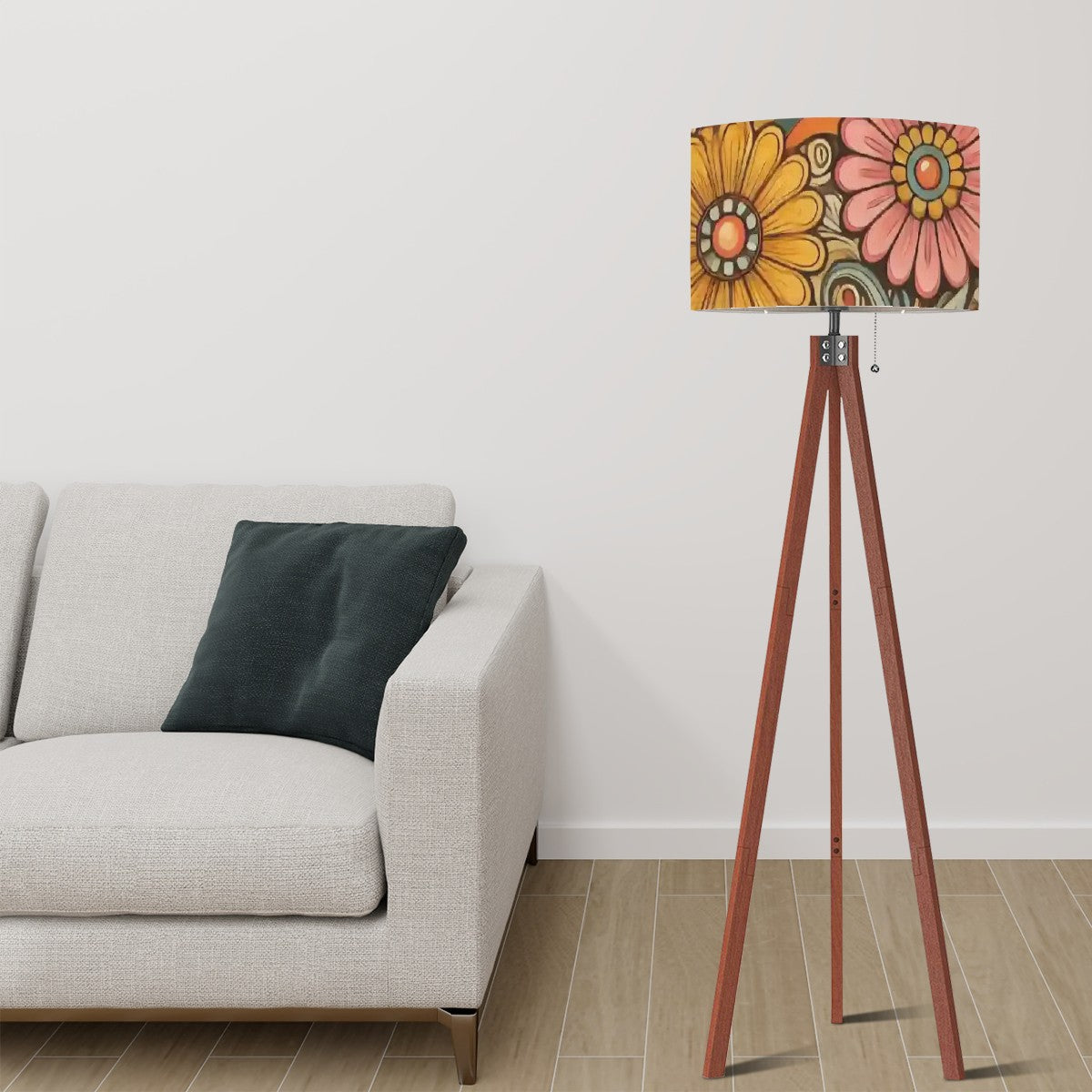 Vintage Floral Mid Century Modern Retro - Mid Century Modern Gal