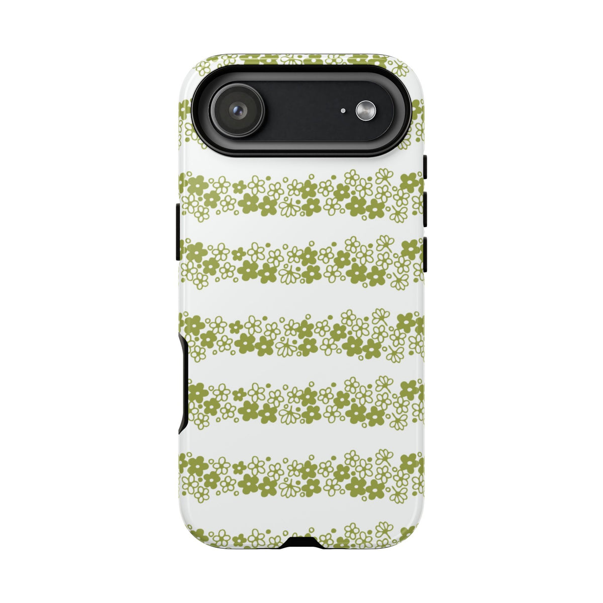 Pyrex Crazy Daisy Spring BlossonFloral Phone Case: Tough Cases with Elegant Green Floral Design, Durable Phone Cover