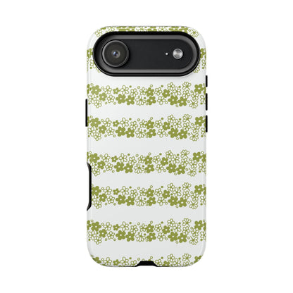 Pyrex Crazy Daisy Spring BlossonFloral Phone Case: Tough Cases with Elegant Green Floral Design, Durable Phone Cover