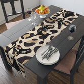 Atomic Cat Leopard Print Boujee Dining Room, Kitchen, Sideboard, Mid Mod Table Runner - Mid Century Modern Gal