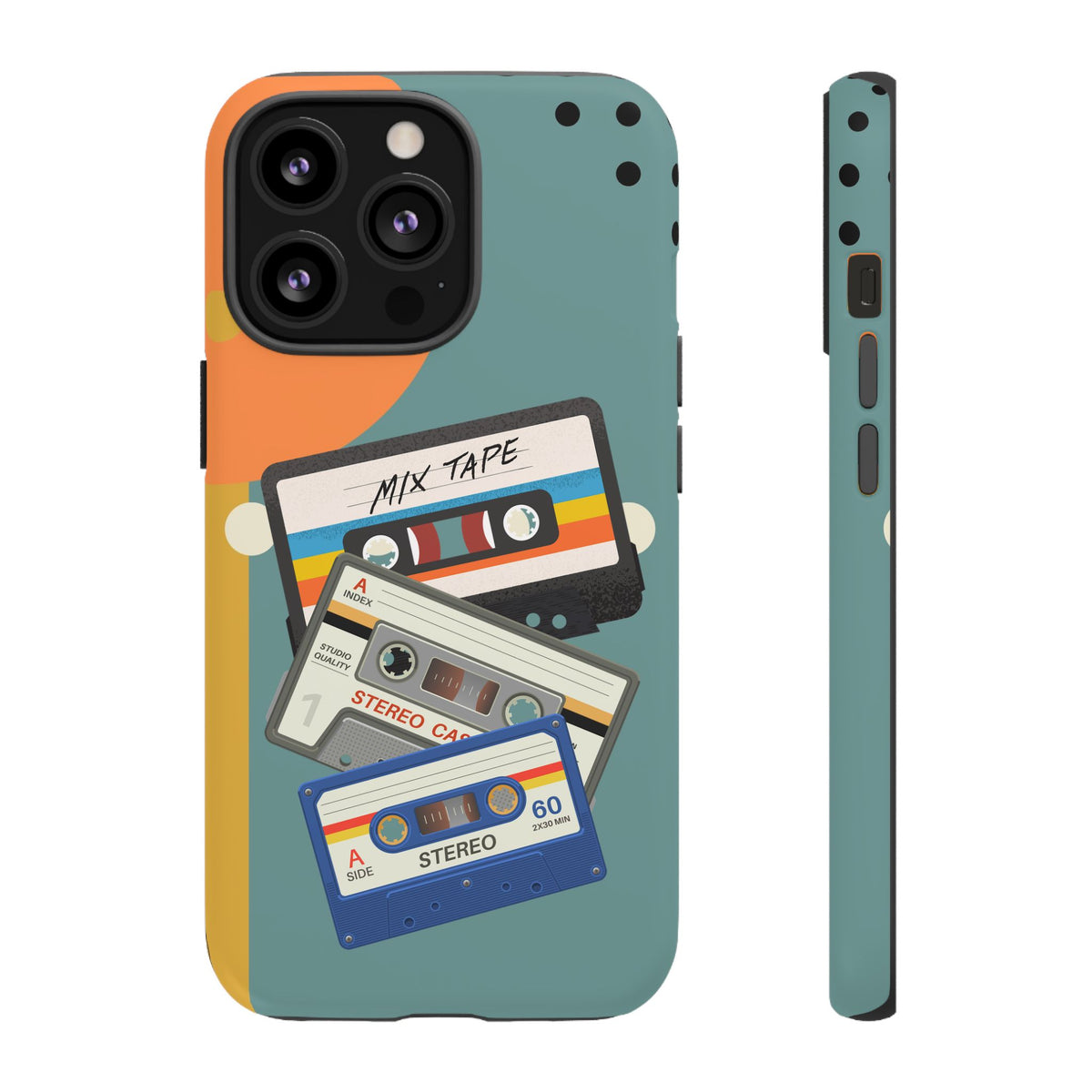 Gen X, Retro Cassettes Mid Mod Smart Phone Tough Cases - Mid Century Modern Gal