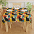 Pop Art Black Atomic Cats, Red Blue Yellow, Tablecloth - Mid Century Modern Gal