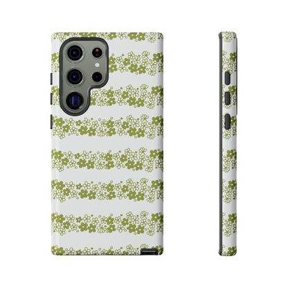 Pyrex Crazy Daisy Spring BlossonFloral Phone Case: Tough Cases with Elegant Green Floral Design, Durable Phone Cover