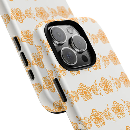 Pyrex Golden Butterfly Floral Phone Case, Tough Cases for Stylish Protection, Gift for Her, Durable, Trendy Floral Design, Cell Phone Cover