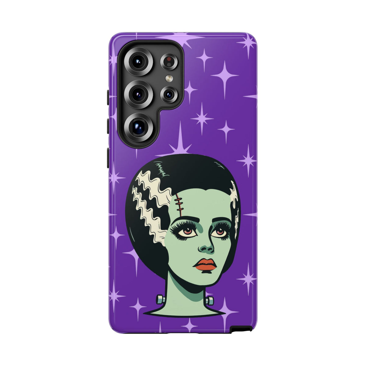 Bride of Frankenstein Retro Mid Mod Horror Buff Purple Halloween Tough Phone Case