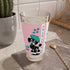 Mid Century Modern Barware Atomic Pink Stylish Poodle Mixing Glass - 16oz, Perfect for Dog Lovers - Mid Century Modern Gal