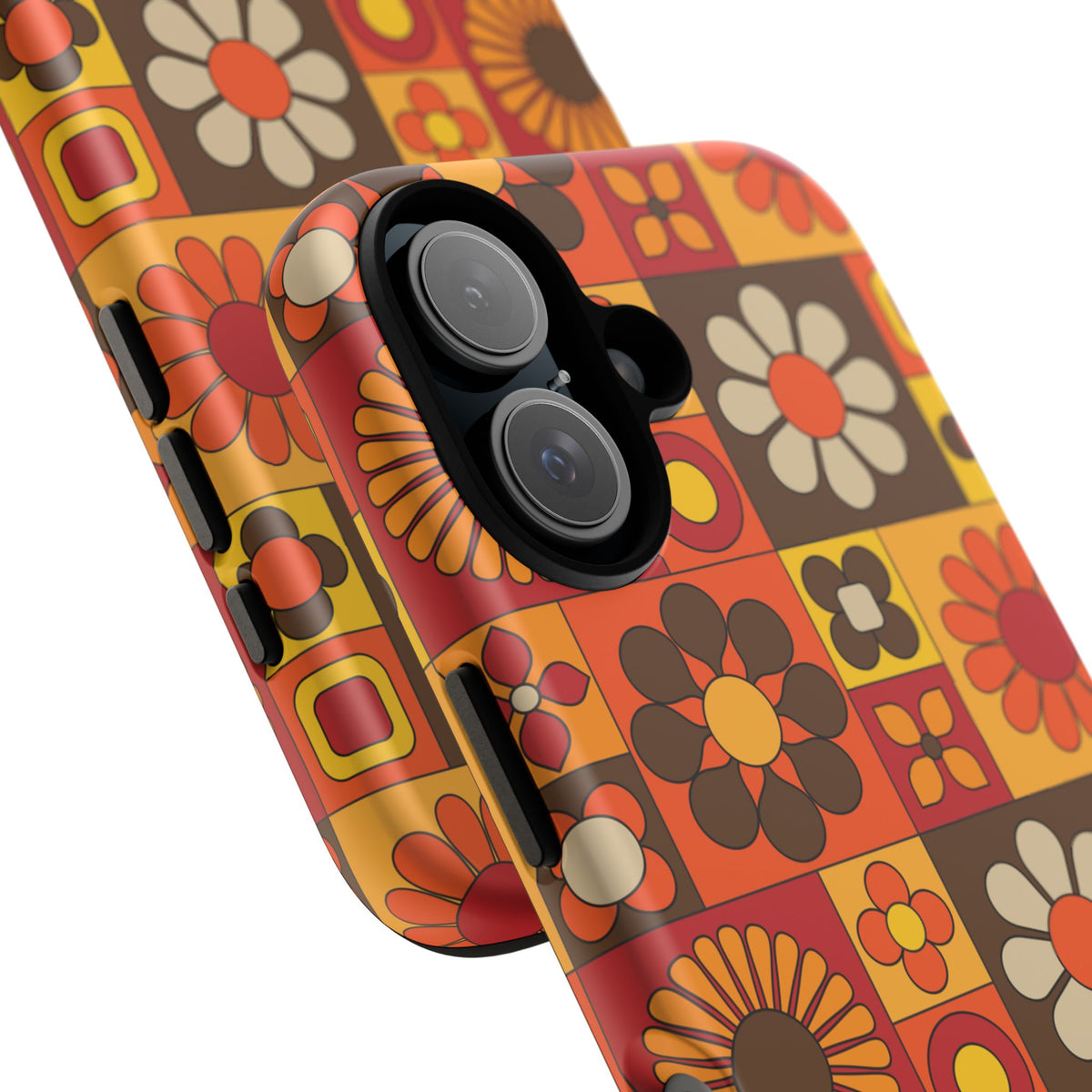 Retro 70s Mid Mod Floral Phone Case | Tough Cases for Flower Lovers