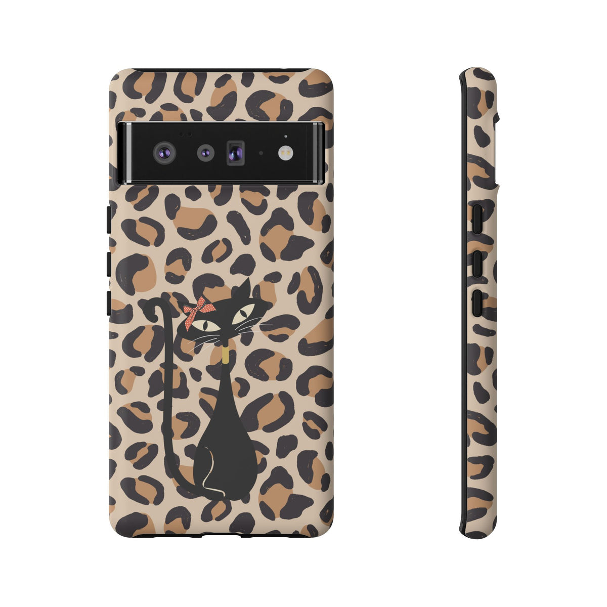 Mid Century Modern 50s Leopard Print, Atomic Cat, Mid Mod Tough Cases