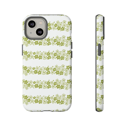 Pyrex Crazy Daisy Spring BlossonFloral Phone Case: Tough Cases with Elegant Green Floral Design, Durable Phone Cover