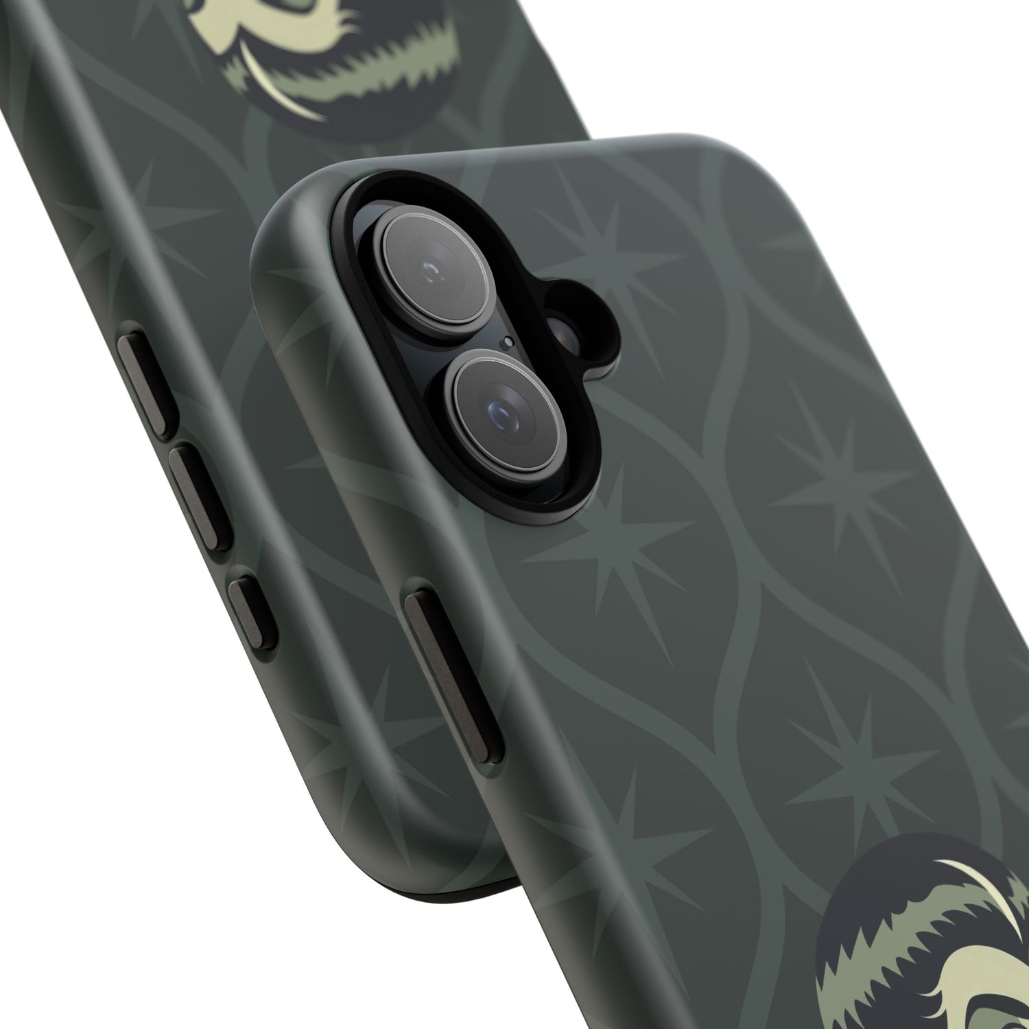 Vampire Dracula Girl Halloween Goth Horror Buff MCM Green Tough Phone Case