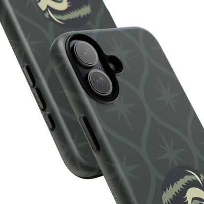 Vampire Dracula Girl Halloween Goth Horror Buff MCM Green Tough Phone Case
