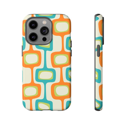 Mid Century Modern Groovy Googie Design, Colorful Smart Phone Tough Cases - Mid Century Modern Gal