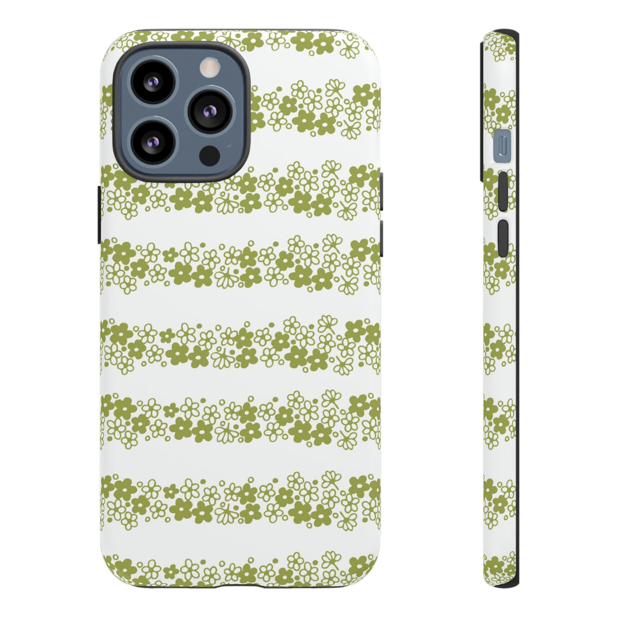 Pyrex Crazy Daisy Spring BlossonFloral Phone Case: Tough Cases with Elegant Green Floral Design, Durable Phone Cover