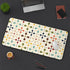 Mid Century Modern Scandinavian Flower, Mod Multi Color Desk Mat - Mid Century Modern Gal
