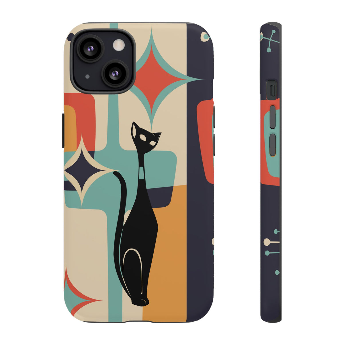 Atomic Cat, Sexton Cat, Mid Mod, Retro Geometric, Starburst Tough Phone Cases